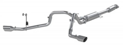 MBRP MBRP 2021+ Ford F150 2.7L/3.5L/5.0L 3in Aluminized Steel Cat-Back 2.5in Dual Split Side Exhaust — fits Ford F...