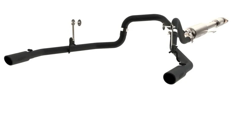 MBRP MBRP 2015 Ford F-150 5.0L 3in Cat Back Dual Split Rear Exit Black Exhaust System — fits Ford F-150 Gen 8