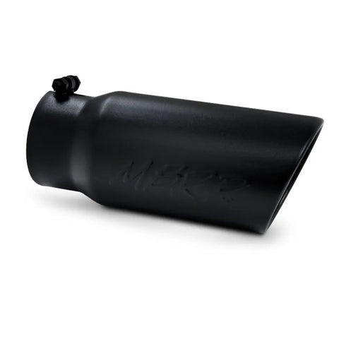 MBRP MBRP Universal Tip 5 O.D. Angled Rolled End 4 inlet 12 length - Black Finish