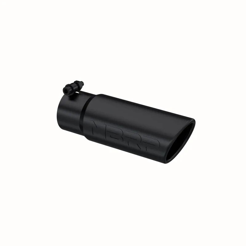 MBRP MBRP Universal Tip 3-1/2in O.D. Angled Rolled End - 3in ID Inlet 10in Length - Black