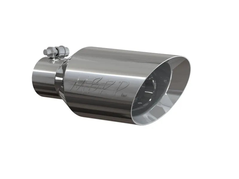 MBRP MBRP Universal Tip 4.5 O.D. Dual Walled Angled Rolled End 2.5 Inlet 12in Length - T304