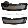 Black mesh grill for infiniti m35 m45 nissan fuga with sleek curved design and reinforced plastic frame for front bumper