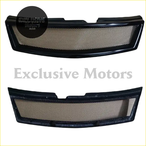 Black mesh grill for infiniti m35 m45 nissan fuga with sleek curved design and reinforced plastic frame for front bumper
