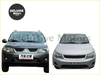 Black and silver mitsubishi suvs with chrome accents showcasing mesh grill for mitsubishi outlander 2007 to 2009