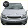 Silver mitsubishi lancer front fascia featuring a black mesh grille with chrome accents for mitsubishi outlander 2007-2009