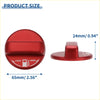 Red metallic metal gas fuel tank cap cover sticker with lock and open arrows for toyota alphard 20