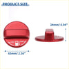 Red metallic metal gas fuel tank cap cover sticker for toyota hiace 200 series with lock and open arrows