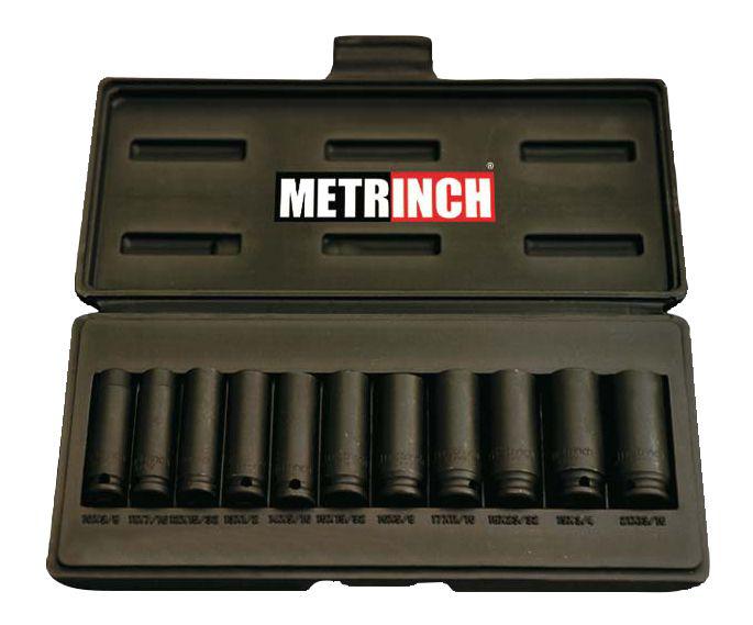 Metrinch Deep Impact Socket Set 3/8" Drive 11Pc MET-2305