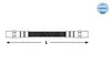 Meyle Original Brake Hose Rear 100 611 0012