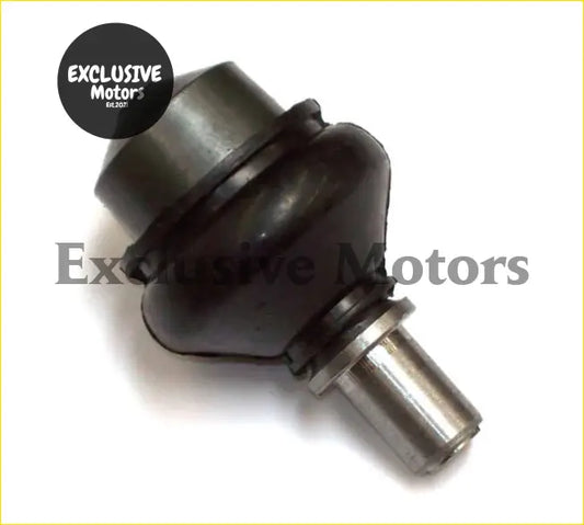 Mini suspension knuckle joint with black rubber bushing and metallic threaded shaft for vehicle suspension systems