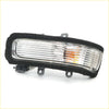 Black-framed mirror cover turn signal light with clear lens and orange indicator for Toyota Hilux 2015-2018