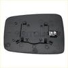Black plastic car side mirror housing with chrome adjustment for ram 1500 ram 2500 2011–2022 shown from back side