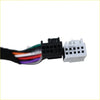 Black and white plastic wiring connector with multi colored wires for mirror left power heated turn signal puddle lamp ram 1500 2500