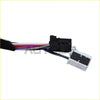 Black and white wiring harness with colored wires for mirror left power heated turn signal puddle lamp ram 1500 2500 backside