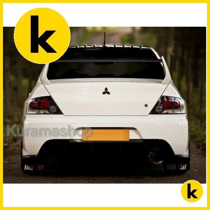 Mitsubishi 3D Black Carbon Badge Set Kren Bits