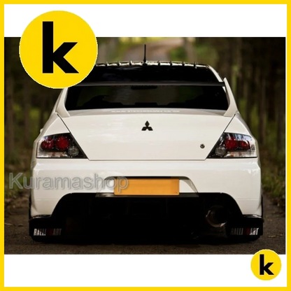 Mitsubishi 3D Black Carbon Badge Set Kren Bits
