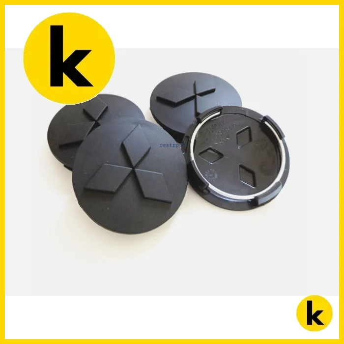 Mitsubishi EVO Matte Black Centre Cap Set Kren Bits