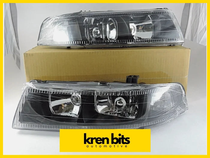 Mitsubishi Lancer / Evolution Evo 5 6 98 - 01 Black Head Lights