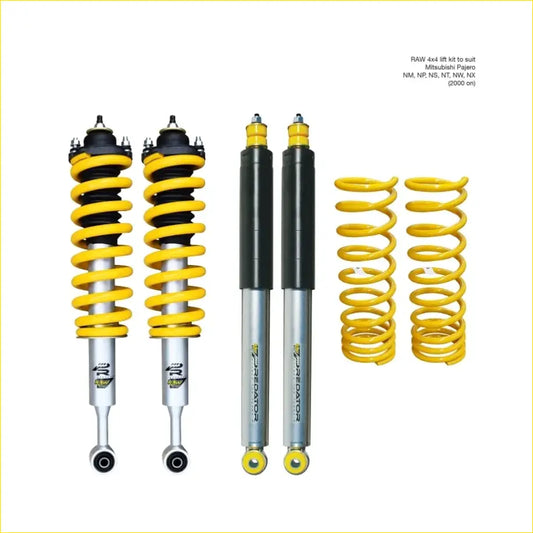 Mitsubishi Pajero NM,NP,NS,NT,NW,NX (2000 on) - Raw Predator Lift Kit