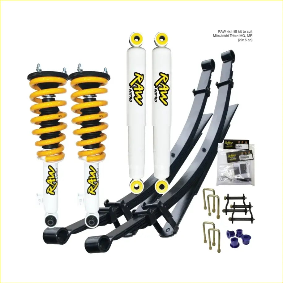 Mitsubishi Triton MQ,MR (2015 on) - Raw Nitro Lift Kit - Preassembled