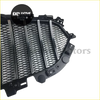 Modified mesh grill for mazda cx-5 and cx-8 with black mesh front, chrome vertical bars, and mounting hardware visible