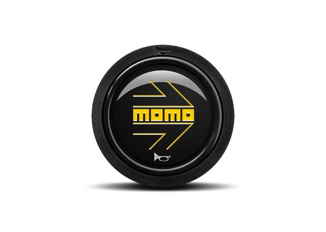 Momo Arrow Horn Button Polished Black (Flat Lip/One
