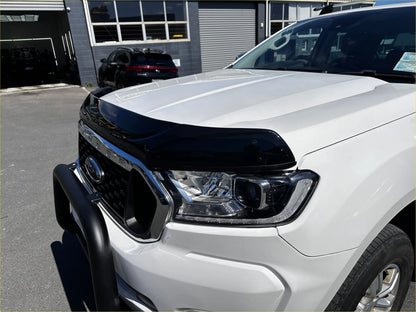 Black glossy plastic front bumper guard monsoon and bonnet guard aftermarket style for white ford ranger px2 px3