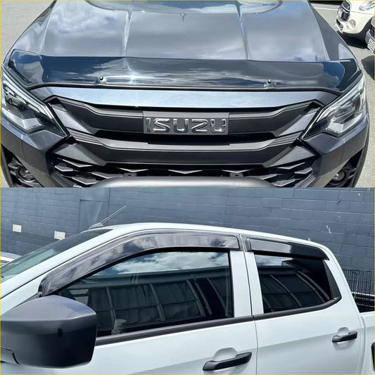 Monsoon and Bonnet Guard Isuzu D-max 2024+ - Door Visor &