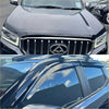 Black suv with chrome grille and emblem featuring monsoon and bonnet guard for ldv t60 maxus 2017-2020