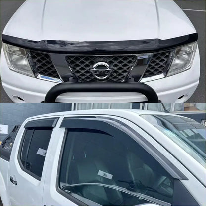 Monsoon and Bonnet Guard Nissan Navara D40 2005-2015 - Door Visor &