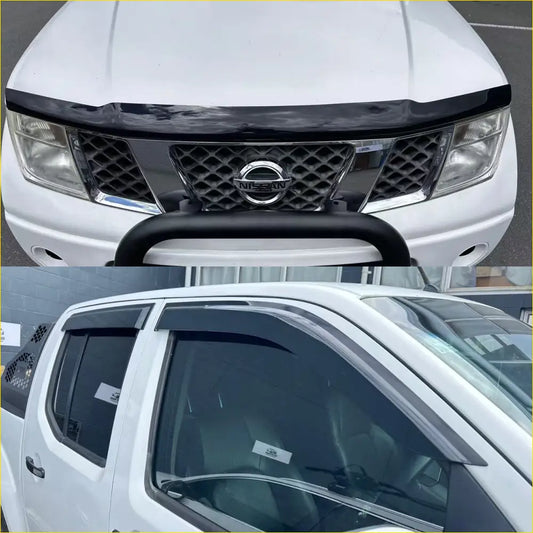 Monsoon and Bonnet Guard Nissan Navara D40 2005-2015 - Door Visor &