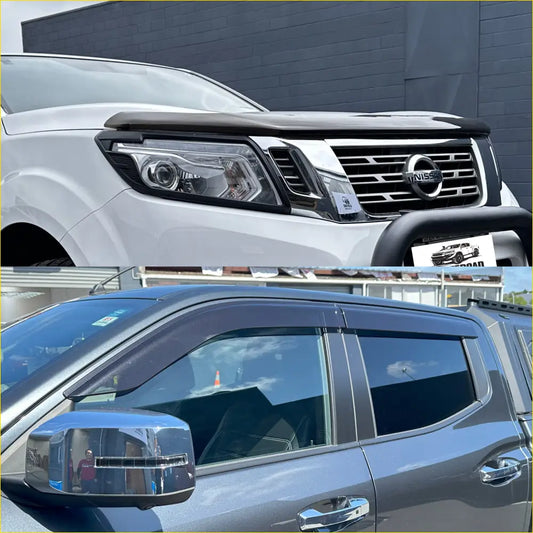 Monsoon and Bonnet Guard OEM Style Nissan Navara NP300 2015-2020 - Door Visor &
