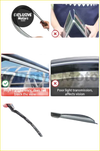 Chrome-finished sleek curved car window visor trim for nissan cefiro a33 maxima qx 1998-2004 with high transparency