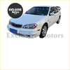 White sedan with sleek chrome accents showing monsoons visors for nissan cefiro a33 maxima qx 1998-2004