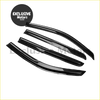 Black glossy plastic window visors monsoons window weather shield for toyota hilux 2005 2015 shown from back side