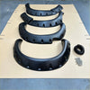 Black plastic matte black monster flare bolt style fender flares with rugged texture for toyota hilux vigo 2012-2015