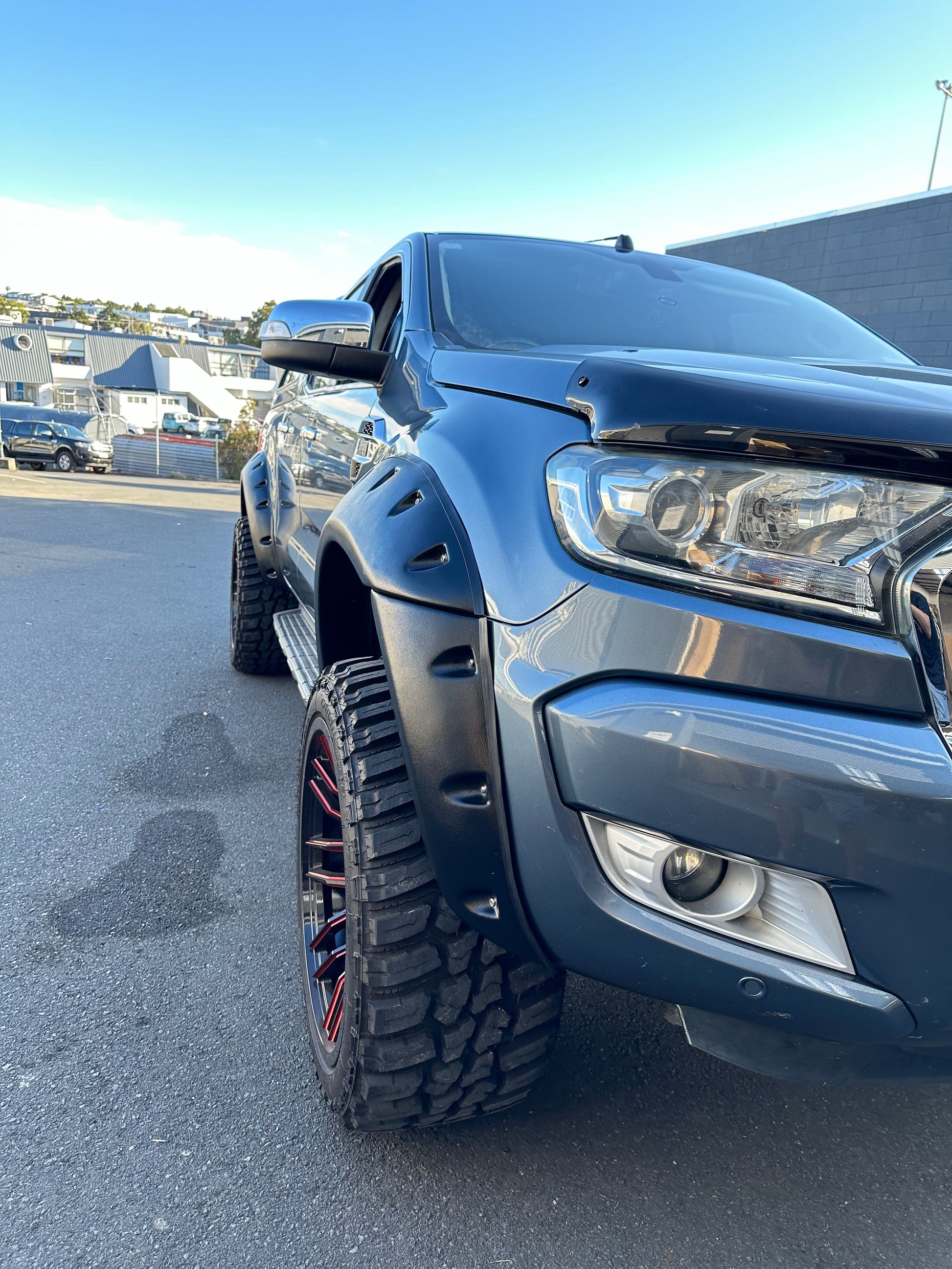 Monster Flare for Ford Ranger PX2 2016-2018 Bolt Style Matte Black