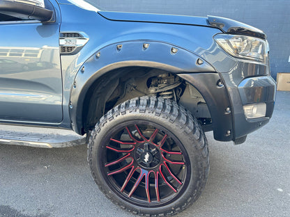 Monster Flare for Ford Ranger PX2 2016-2018 Bolt Style Matte Black