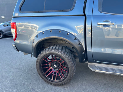 Monster Flare for Ford Ranger PX2 2016-2018 Bolt Style Matte Black