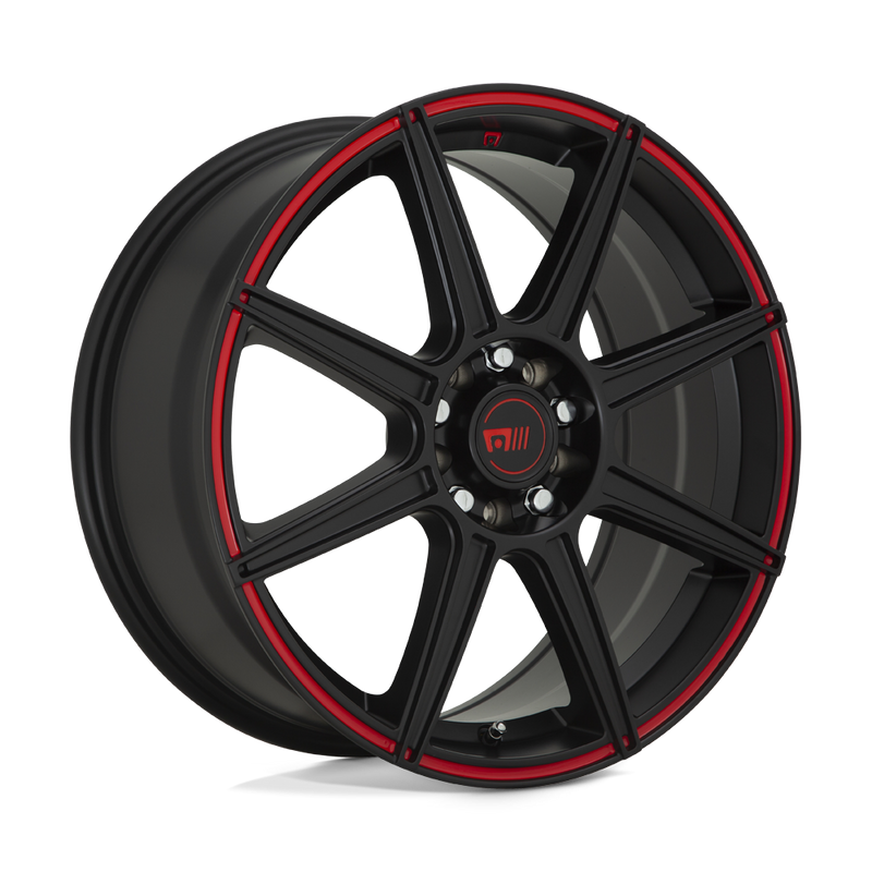 Motegi CS8 MR142 Satin Black Red