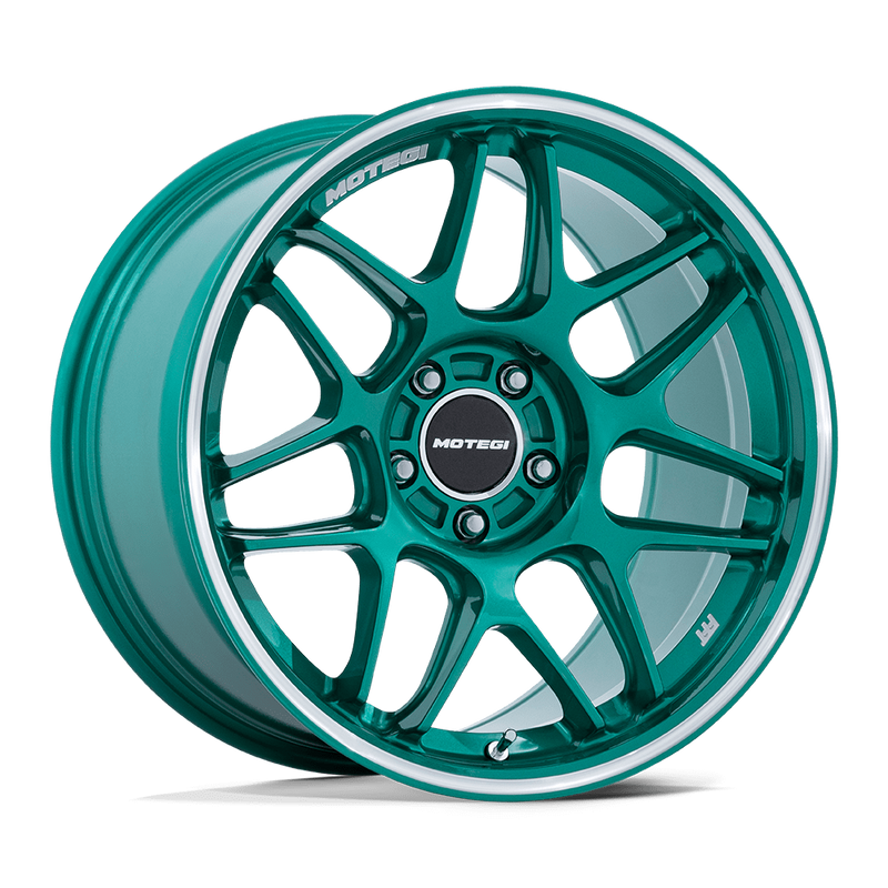 Motegi Tsubaki MR158 18x8.5 5x114.3 +35mm Hokkaido Green Machined
