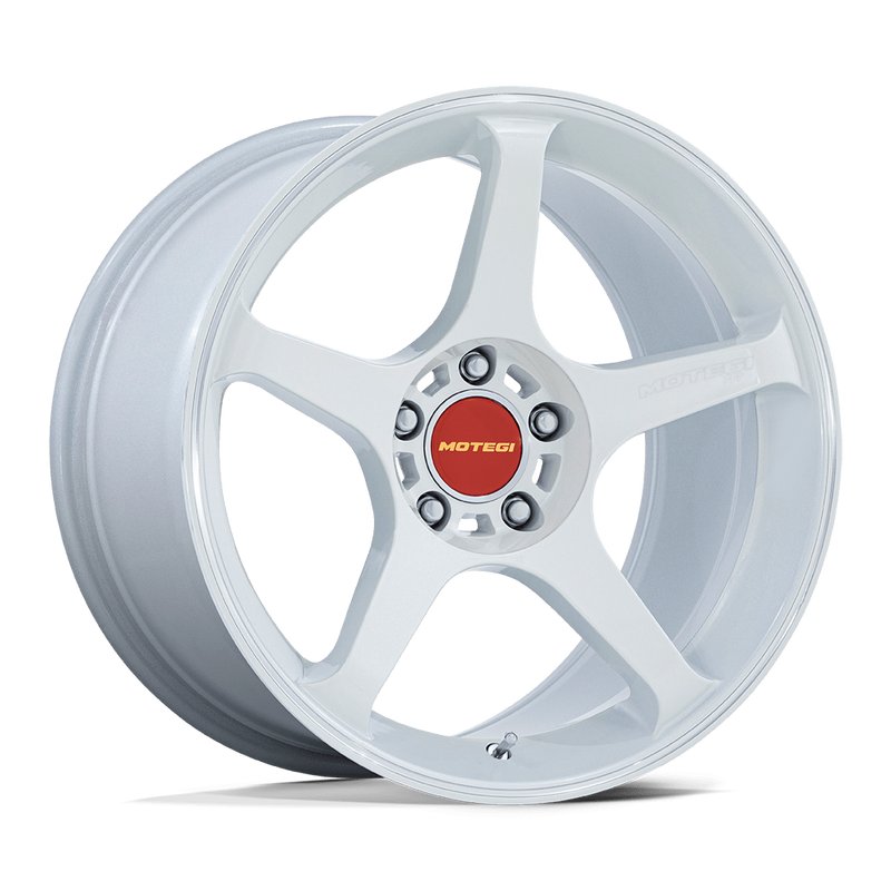 Motegi Battle V MR159 Matte White Machined