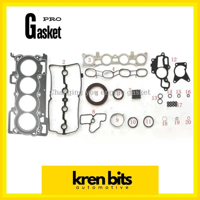 MR18DE MR18DE NISSAN LIVINA TIIDA VERSA 1.8 Engine Kits Set Engine Gasket A0101-EN287 Kren Bits