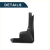 Black plastic mud flap with angular design and two holes for mounting for toyota avanza 2022-2023 splash guard set
