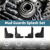 Black plastic mud flaps splash guards set for Toyota Avanza 2022-2023 rear view for vehicle protection