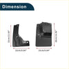 Black plastic mud flaps with mounting holes and textured surface for toyota hiace 7 seat 2005 2011