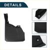 Black plastic mud flap with molded ridges and mounting holes for toyota land cruiser fj70 lc79 splash guard set