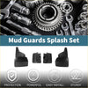 Black plastic mud flaps splash guards set for toyota land cruiser lc100 1998-2007 for vehicle protection