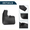 Black plastic mud flap with mounting holes and curved protective design for toyota rav4 fashion edition 2018