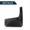 Black plastic mud flap with mounting holes and curved design for toyota venza 2013-2016 splash guard set back side